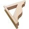 Ekena Millwork 5 1/2-in W x 24-in D x 28-in H Funston Slat Rough Cedar Woodgrain TimberThane Outlooker, Primed Tan OUTUR055X24X28FST24RCPR - alternate 5